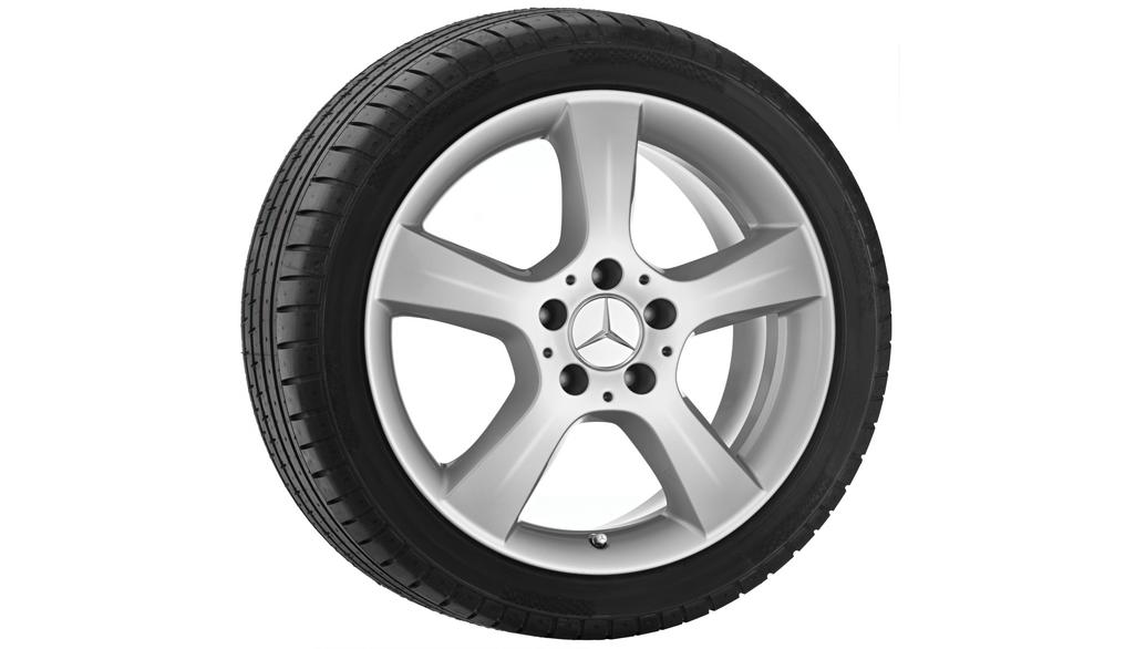 5-spoke wheel, 43.2 cm (17 inch), CLC/ C-Class, 245/40 R17/, titanium silver, B66470610 5-spoke wheel, 43.2 cm (17 inch), CLC/ C-Class, 245/40 R17/, titanium silver, B66470610