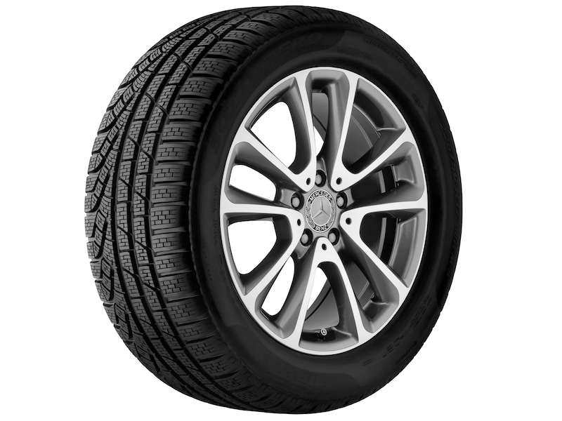 5-twin-spoke wheel Tremolit-metallic polished, Pirelli, W SottoZero 3 MOE, 245/45 R18 100V XL, Winter, Q4405417104100J2022