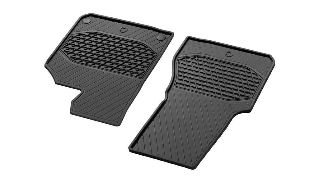 Tappetini per tutte le stagioni, tappetino conducente/passeggero, 2 pezzi, smart, nero, A45368065039G33 Tappetini per tutte le stagioni, tappetino conducente/passeggero, 2 pezzi, smart, nero, A45368065039G33