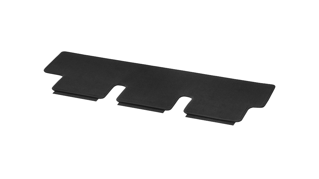 Velour mats, luggage compartment, with single rail, black, A44768053069J74 Velour mats, luggage compartment, with single rail, black, A44768053069J74