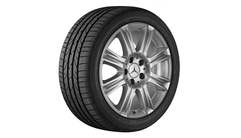 8-spaaks velg, 43,2 cm (17 inch), E-Klasse, 245/45 R17/, sterling zilver, A21240118029709 8-spaaks velg, 43,2 cm (17 inch), E-Klasse, 245/45 R17/, sterling zilver, A21240118029709