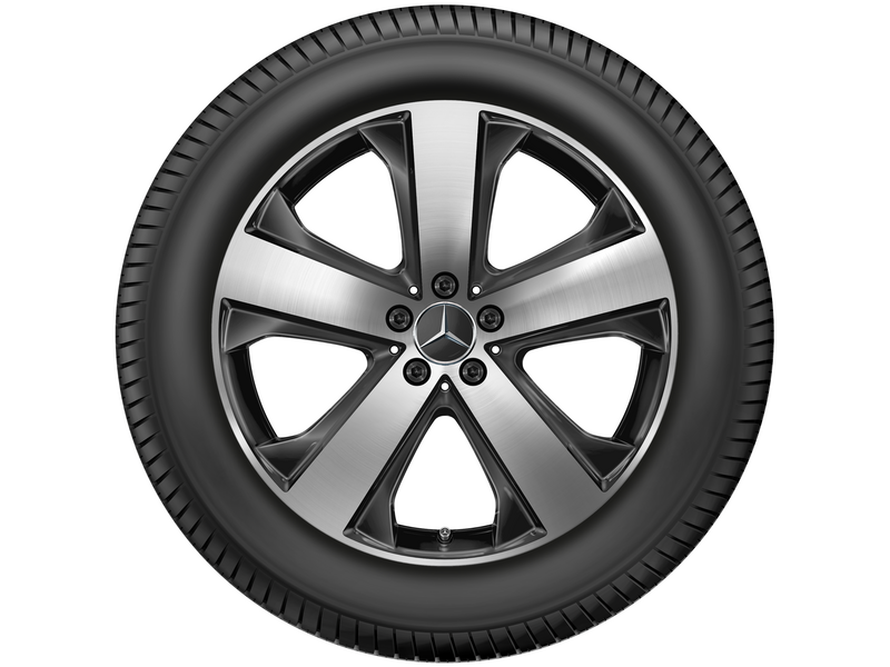 5-spoke wheel, 50.8 cm (20 inch), high-sheen, GLS, 275/50 R20/, black, A16740150007X23