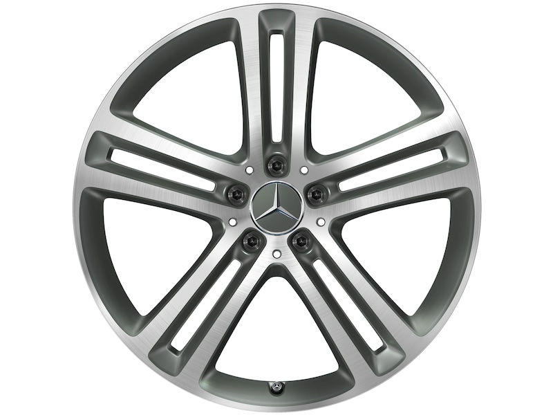 Mercedes-Benz Original Winter-Komplettrad 5-Doppelspeichen grau Himalaya matt glanzgedreht , Continental, WinterContact TS 850 P MO, 275/50 R20 113 V XL, Winter, Q44014111460A