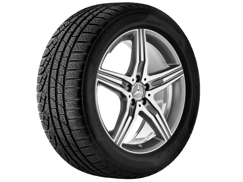 AMG 5-Speichen-Rad, 50,8 cm (20 Zoll), glanzgedreht, S-Klasse, 275/35 R20/, titangrau, A22240113007X21