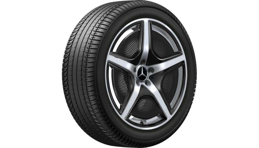 Cerchio AMG a 5 razze, 50,8 cm (20 pollici), lucido, EQE, 255/40 R20/, argento vanadio, A2954000000 Cerchio AMG a 5 razze, 50,8 cm (20 pollici), lucido, EQE, 255/40 R20/, argento vanadio, A2954000000