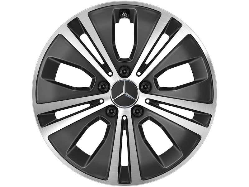 5-Doppelspeichen-Rad Schwarz Glanzgedreht, Dunlop, SP Winter Sport 4D MO, 225/55 R17 97H, Winter, Q440141210190G1