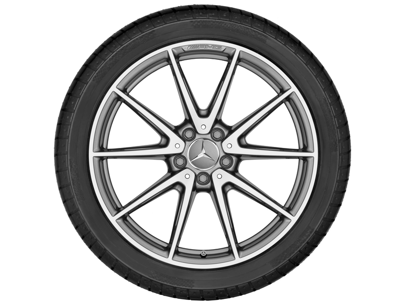 AMG 5-twin-spoke wheel, 48.3 cm (19-inch), high-sheen, SL, 285/30 R19 ...