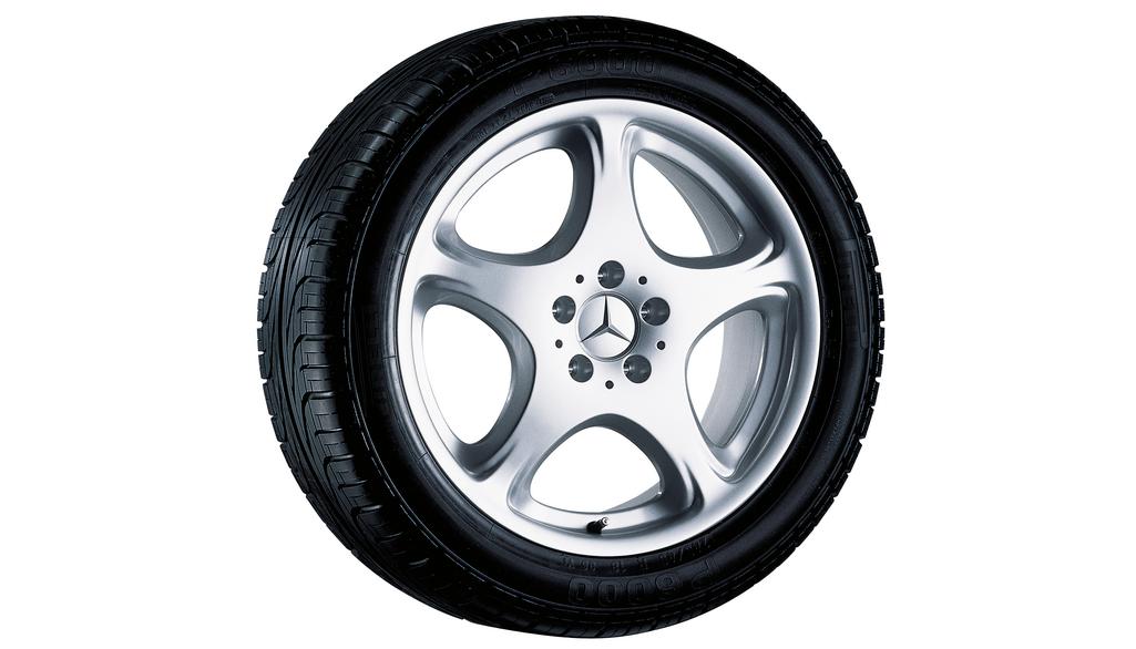 5-Loch-Rad, Difda, 45,7 cm (18 Zoll), S-Klasse/ CL, 245/45 R18/, sterlingsilber, B66471842