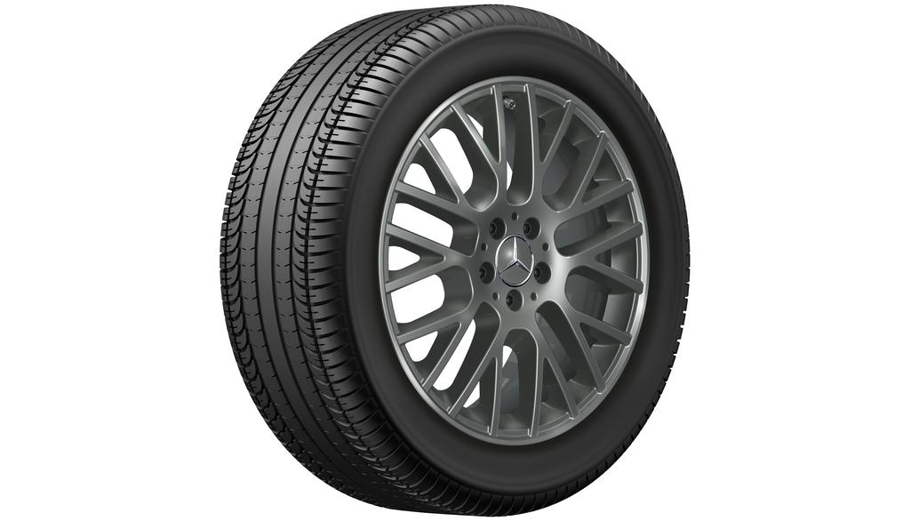 Y-spoke wheel, 48.3 cm (19 inch), GLE, 255/50 R19/, gray Himalaya, A16740121007756