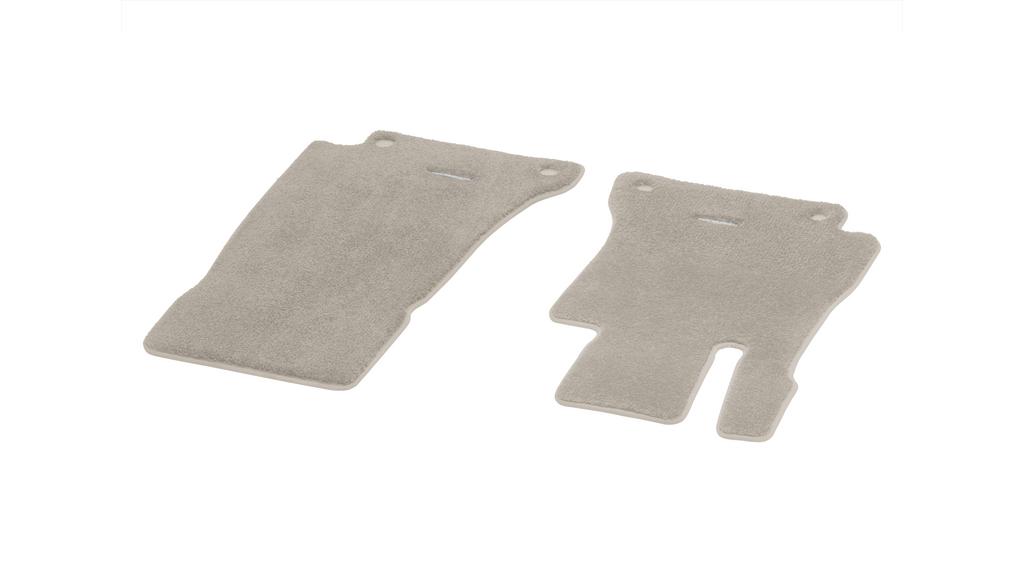 EXCLUSIVE velour mats, driver/passenger mat, 2-piece, E-Class/ CLS, macchiato beige, A21368018068V00