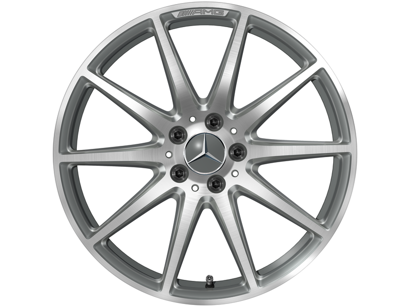 AMG 10-Speichen-Rad, 48,3 cm (19 Zoll), glanzgedreht, SL, 255/45 R19/, titangrau, A23240117007X21