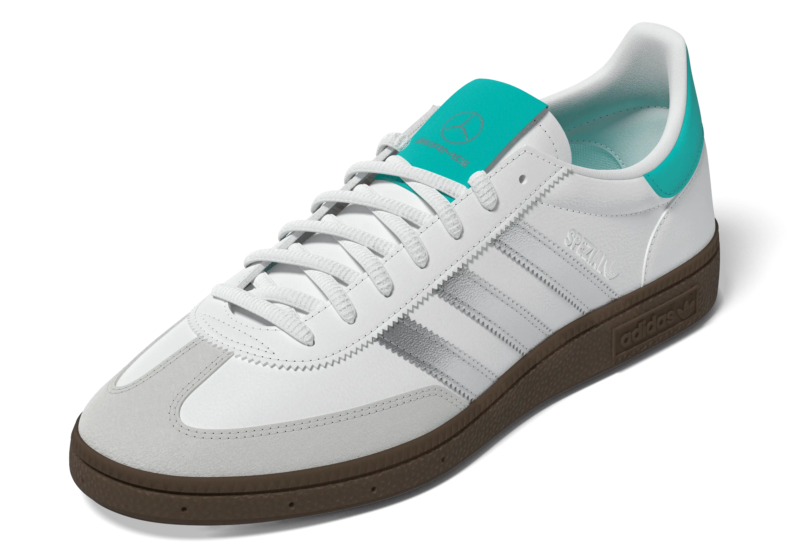 Sneakers, Handball Spezial, Mercedes-AMG F1, weiß / silberfarben, adidas, B6799854