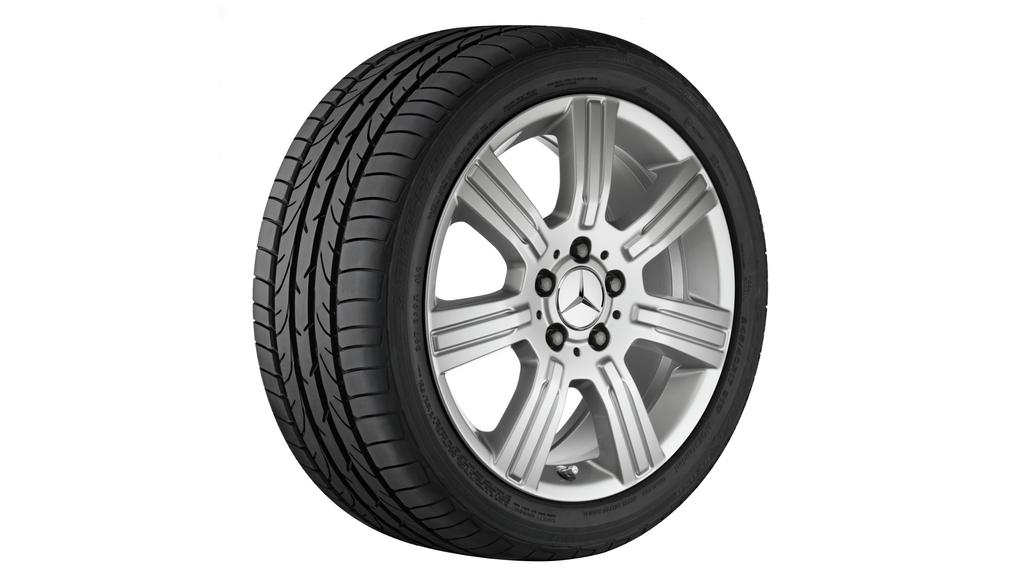 7-Speichen-Rad, 43,2 cm (17 Zoll), GLK, 235/60 R17/, titansilber, A20440188029765