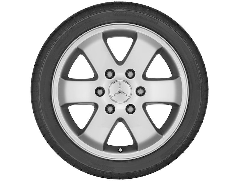 6-Speichen-Rad Brilliantsilber, Continental, Vanco Winter 2, 235/65 R16 118/116(115)R(S) C, Winter, Q4401911102500J2022