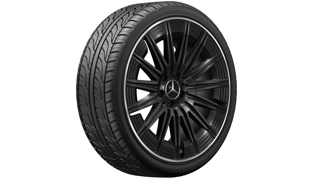 AMG Vielspeichen-Rad, 50,8 cm (20 Zoll), Felgenhorn glanzgedreht, CLE, 245/35 R20/, schwarz, A23640123007X72