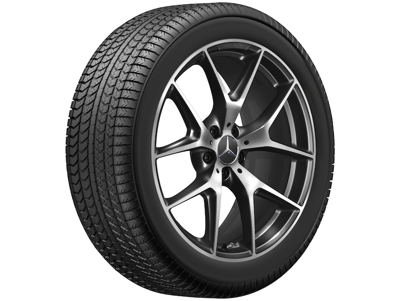 AMG Kreuzspeichen-Rad Glanzgedreht Schwarz, Dunlop, Winter Sport 5 SUV MO, 285/40 R20 108V XL, Winter, Q440301210460G22021