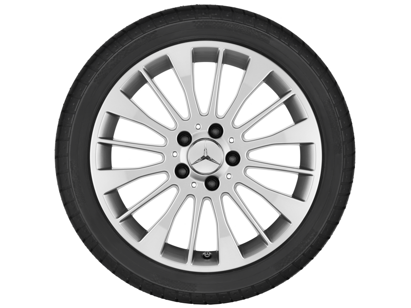 Vielspeichen-Rad, 43,2 cm (17 Zoll), E-Klasse, 245/45 R17/, vanadiumsilber, A21240100007X45