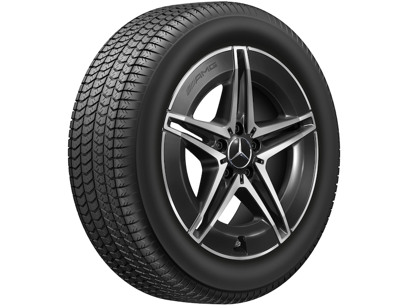 AMG 5-Doppelspeichen-Rad Schwarz Glanzgedreht, Pirelli, Cinturato P7 C2 MO, 245/40 R18 97Y XL, Sommer, Q4402417102800J2022