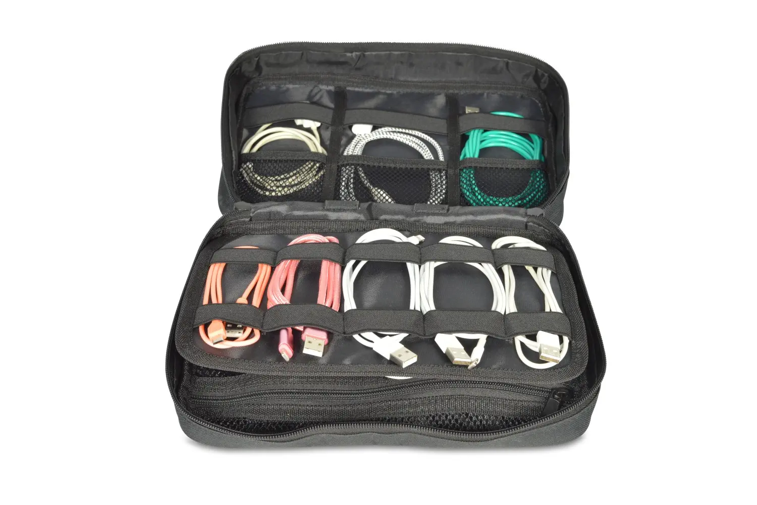 Kabel-Aufbewahrungstasche - 18x6,5x26 cm, schwarz, CB-CABLEBAG1 Kabel-Aufbewahrungstasche - 18x6,5x26 cm, schwarz, CB-CABLEBAG1