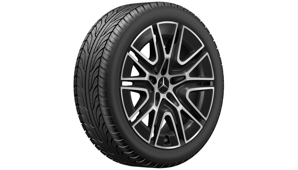 AMG multi-spoke wheel, 50.8 cm (20-inch), high-sheen, GLB/ GLA, 235/45 R20/, black, A24740153007X23