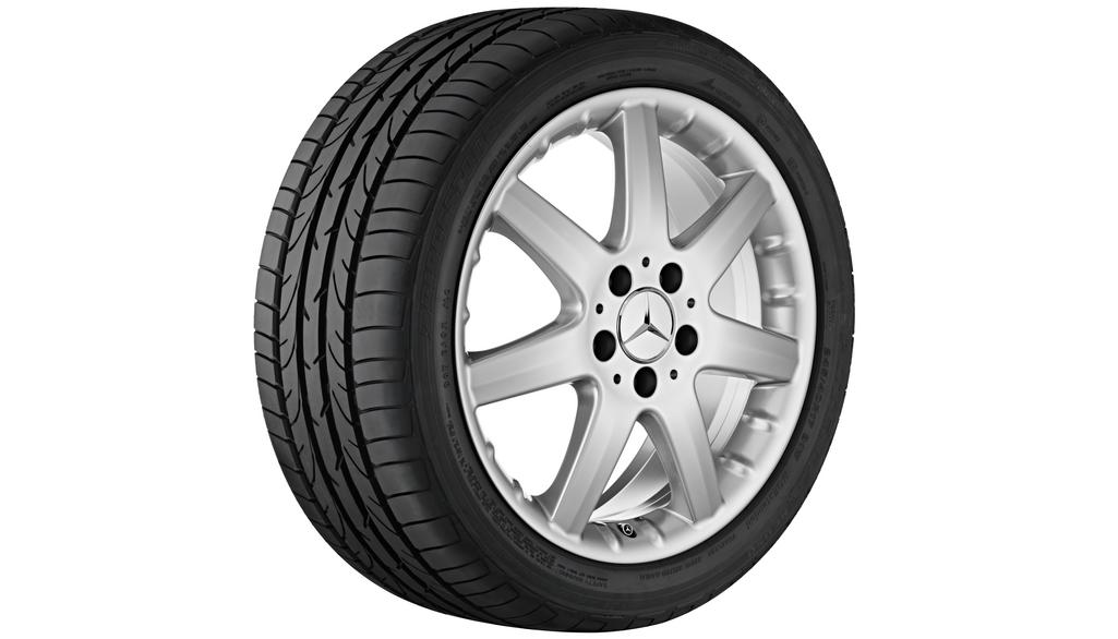 7-Speichen-Rad, 43,2 cm (17 Zoll), A-Klasse, 215/45 R17/, titansilber, B66474406