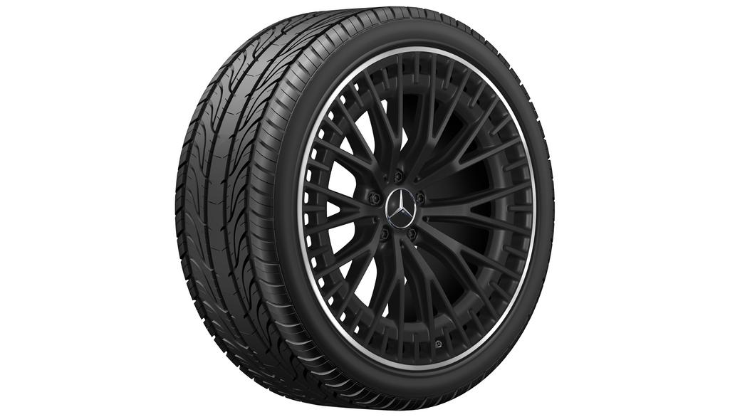 Cerchio AMG a più razze, 53,3 cm (21 pollici), bordino alto, EQS, 275/40 R21/, nero opaco, A29740129007X71 Cerchio AMG a più razze, 53,3 cm (21 pollici), bordino alto, EQS, 275/40 R21/, nero opaco, A29740129007X71