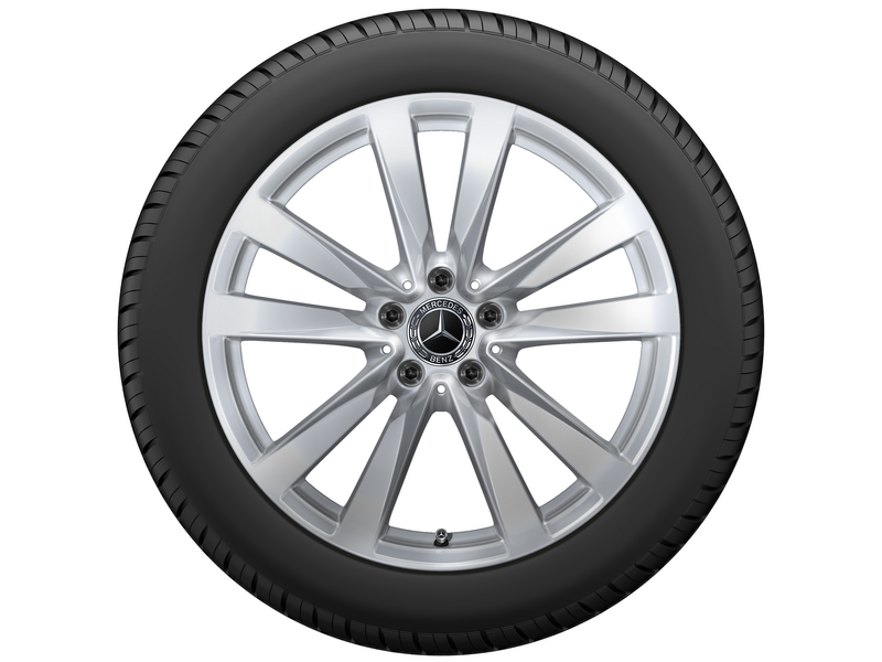 5-twin-spoke wheel, 48.3 cm (19-inch), S-Class, 285/40 R19/, vanadium silver, A22340132007X45