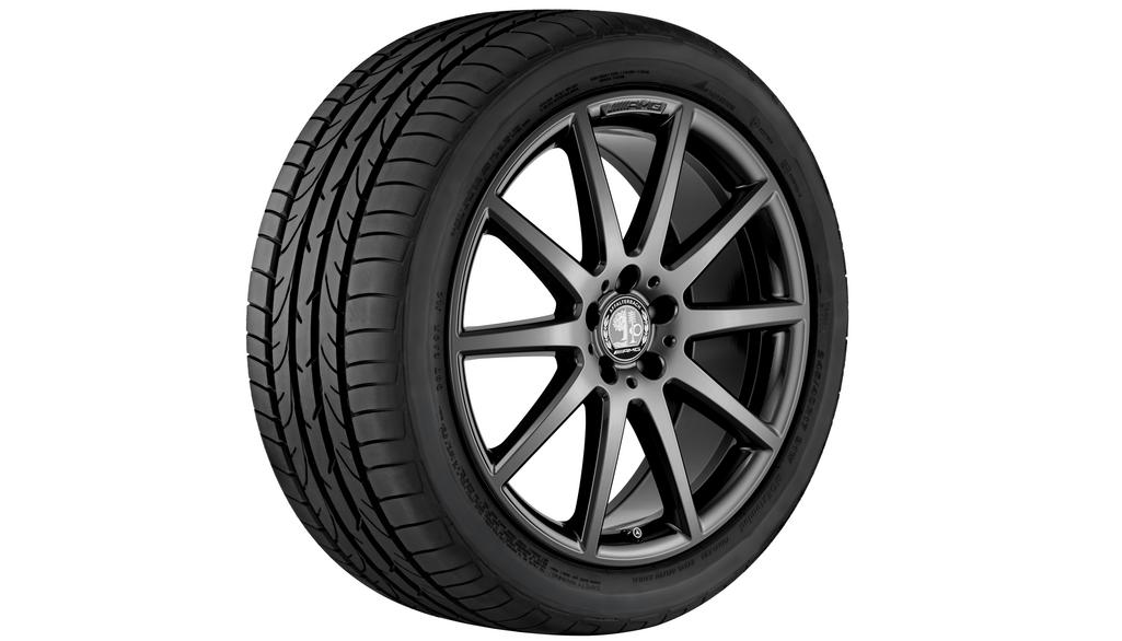 AMG 10-Speichen-Rad, 50,8 cm (20 Zoll), GLA, 235/40 R20/, titanschwarz, A15640104029141 AMG 10-Speichen-Rad, 50,8 cm (20 Zoll), GLA, 235/40 R20/, titanschwarz, A15640104029141