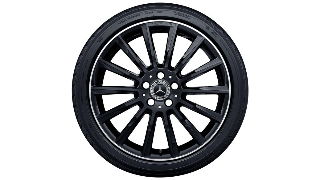 AMG Vielspeichen-Rad, 48,3 cm (19 Zoll), Felgenhorn glanzgedreht, C-Klasse, 225/40 R19/, schwarz, A20540113007X72