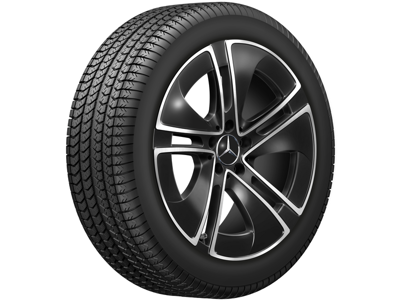 5-spoke wheel, Aero, 48.3 cm (19-inch), high-sheen, 245/40 R19/, black, A23640141007X23