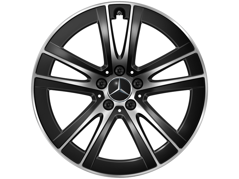 5-twin-spoke wheel, Aero, 48.3 cm (19-inch), high-sheen, GLC, 255/50 R19/, black, A25440159007X23