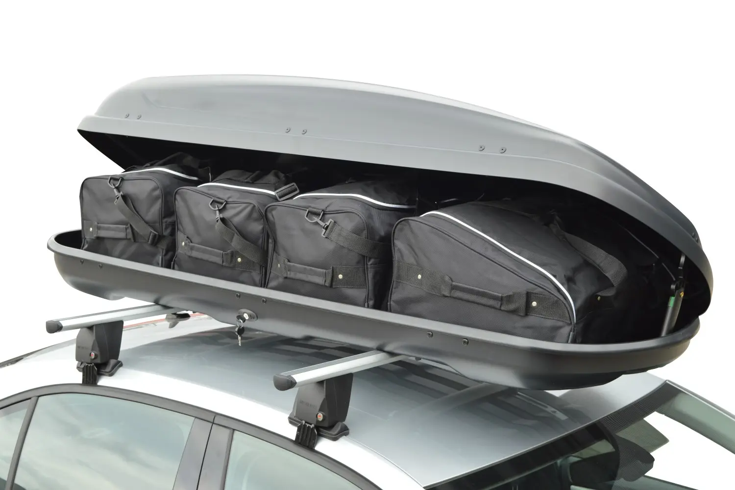 Dachbox Taschenset 4-Teilig - 147x30x63 cm, Schwarz, CB-BOXBAG1N Dachbox Taschenset 4-Teilig - 147x30x63 cm, Schwarz, CB-BOXBAG1N