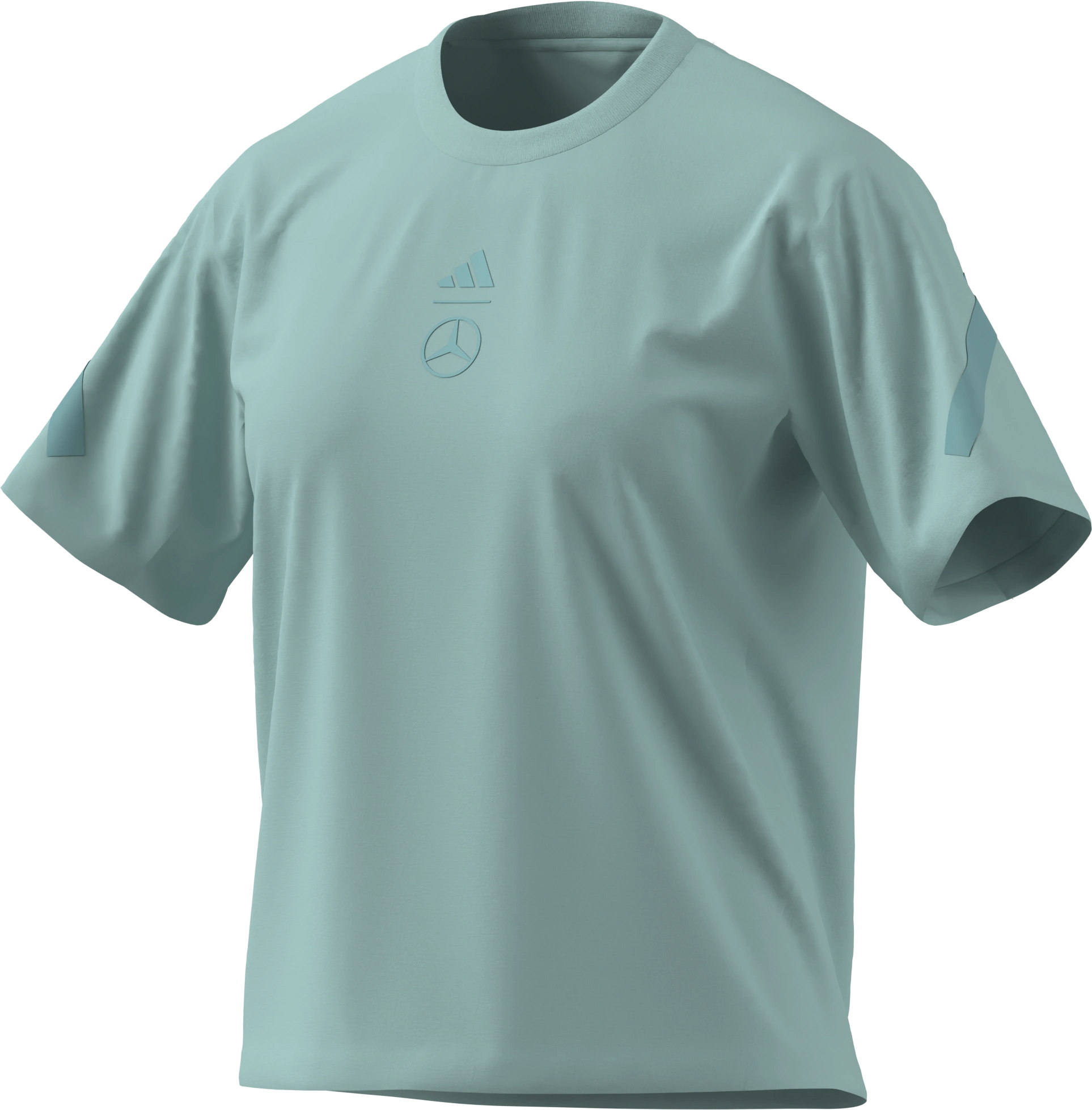 T-Shirt Damen, aqua, XS, B67960190