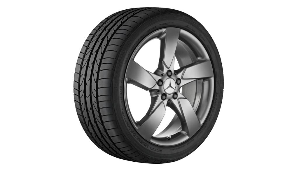 5-Speichen-Rad, 48,3 cm (19 Zoll), GLK, 235/50 R19/, tremolit-metallic, A20440189027X28