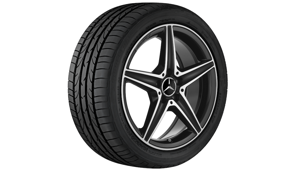 AMG 5-Speichen-Rad Schwarz Glanzgedreht, Michelin, Pilot Alpin PA4 MO, 245/40 R18 97V XL, Winter, Q4401415114500J2020