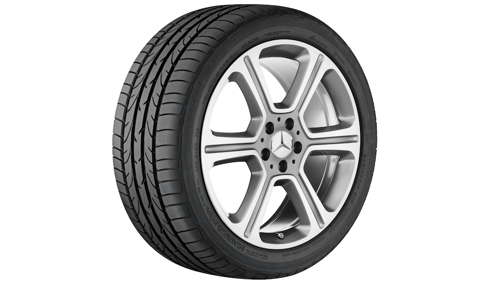 Cerchio a 6 razze, 48,3 cm (19 pollici), lucido, Classe C, 225/40 R19/, grigio Himalaya, A20540130027X21