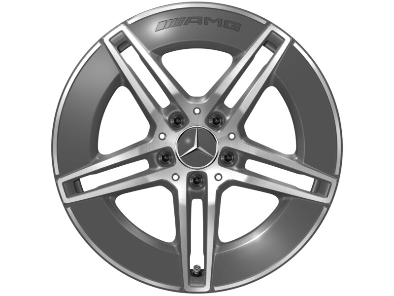 AMG 5-Doppelspeichen-Rad, 45,7 cm (18 Zoll), glanzgedreht, CLE, 275/40 R18/, tantalgrau, A23640148007Y51