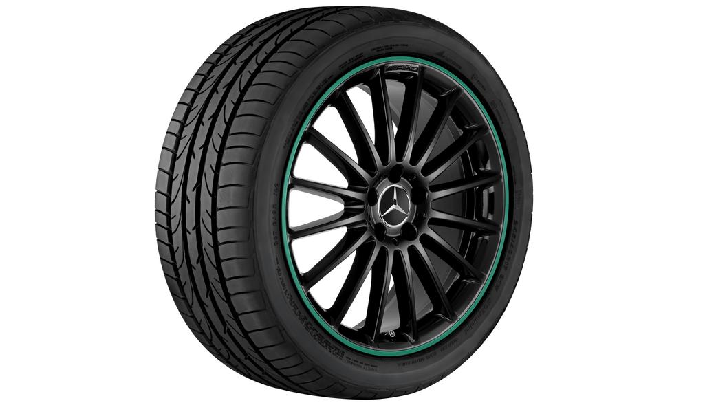 AMG-multispaaks velg, 48,3 cm (19 inch), CLA/A-Klasse, 235/35 R19/, zwart, A17640105026X03