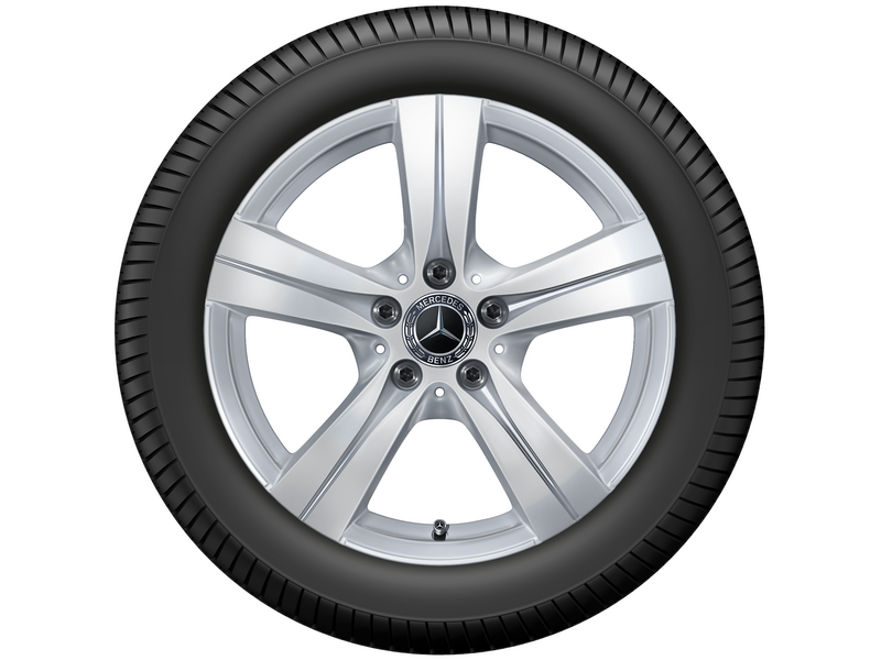 5-spoke wheel, 43.2 cm (17 inch), C-Class, 245/45 R17/, vanadium silver, A20640146007X45