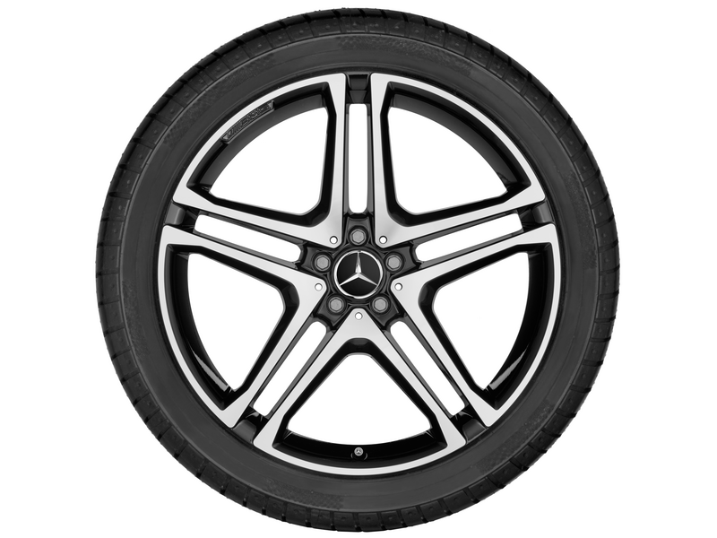 AMG 5-Doppelspeichen-Rad Schwarz Glanzgedreht, Pirelli, P Zero MO, 285/40 R22 106Y, Sommer, Q4406517102400J2022