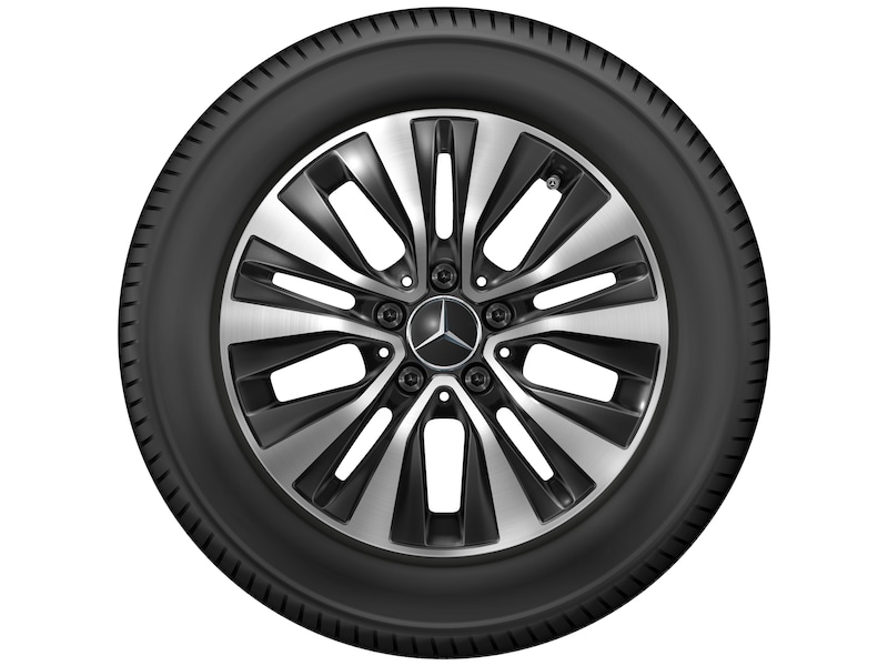 5-twin-spoke wheel, Aero, gloss black, Michelin, Alpin 5 MO, 205/60 R16 92H, winter, Q440141512940G22021