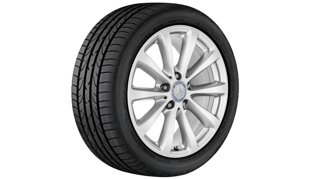 10-spoke wheel, vanadium silver, Continental, WinterContact TS 850 P MO, 225/55 R17 97H, winter, Q4401411119600J2021