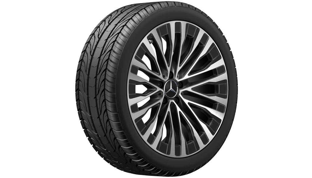 10-dubbelspaaks velg, 50,8 cm (20 inch), hoogglans, S-Klasse, 255/40 R20/, zwart, A22340137007X23 10-dubbelspaaks velg, 50,8 cm (20 inch), hoogglans, S-Klasse, 255/40 R20/, zwart, A22340137007X23