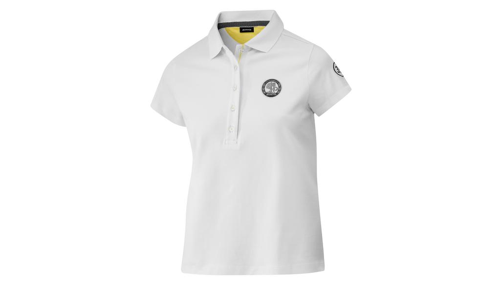 Polo AMG da donna, bianco / giallo, B66959374 Polo AMG da donna, bianco / giallo, B66959374