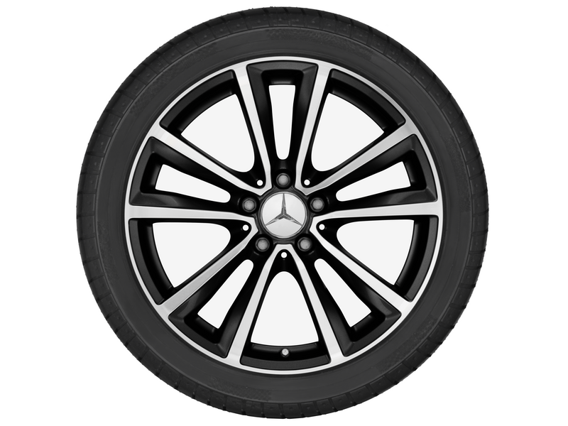 5-twin-spoke wheel, gloss black, Goodyear, UltraGrip 8 Performance MO, 225/40 R18 92V XL, winter, Q44014141010A