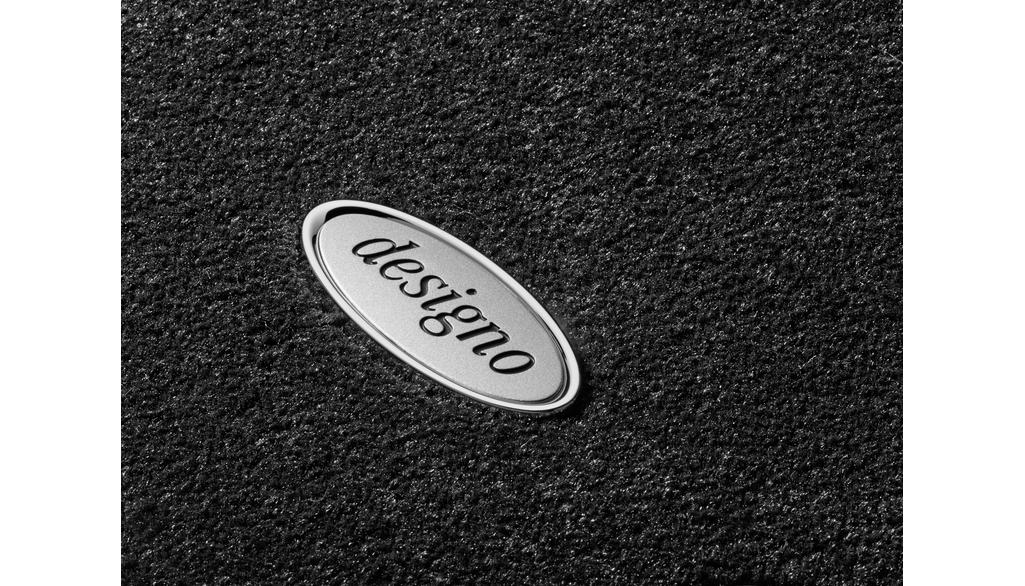 Veloursmatten designo, Satz, 4-teilig, C-Klasse, schwarz, A20568057093E77