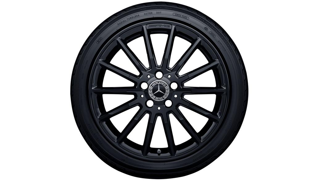 AMG multi-spoke wheel, 45.7 cm (18-inch), CLA/ B-Class/ A-Class, 225/40 R18/, black, A17640102007X43 AMG multi-spoke wheel, 45.7 cm (18-inch), CLA/ B-Class/ A-Class, 225/40 R18/, black, A17640102007X43