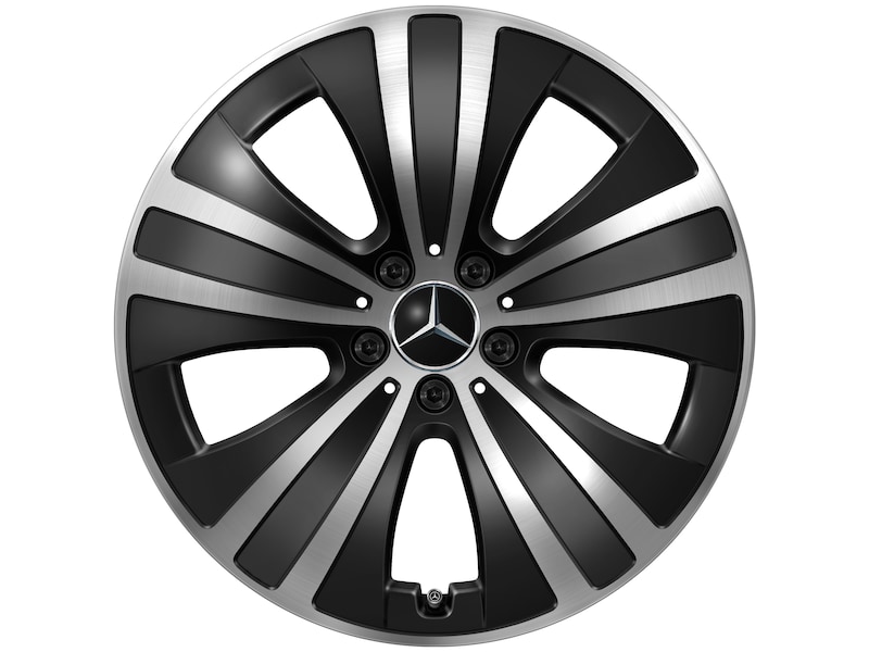 5-Lochrad Tampondruck Blau Auf Schwarz Glanzgedreht, Bridgestone, Turanza T005 MO, 255/45 R19 104Y XL, Sommer, Q440241910490