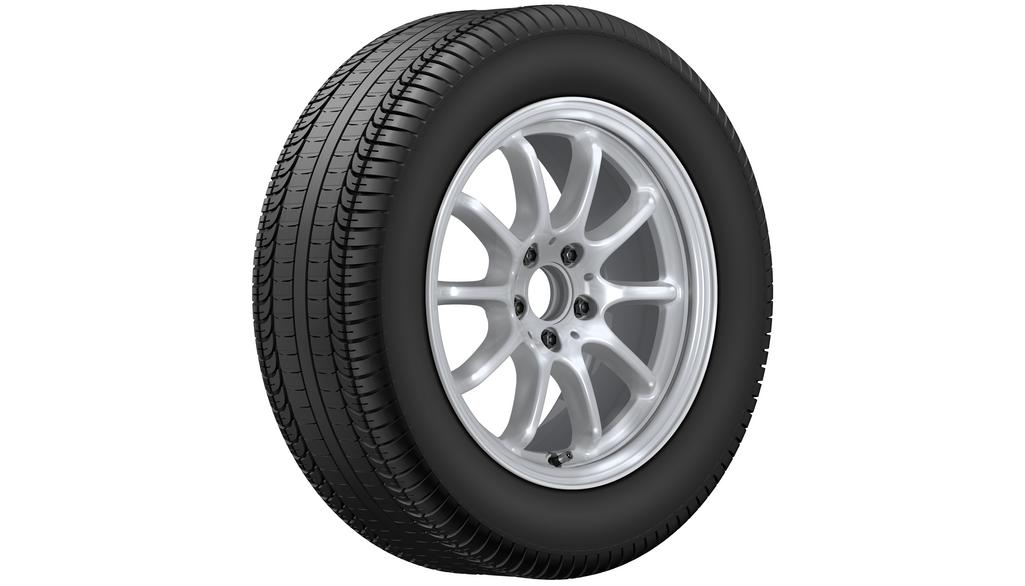 10-Speichen-Rad, 43,2 cm (17 Zoll), E-Klasse, 225/60 R17/, vanadiumsilber, A21440121007X45