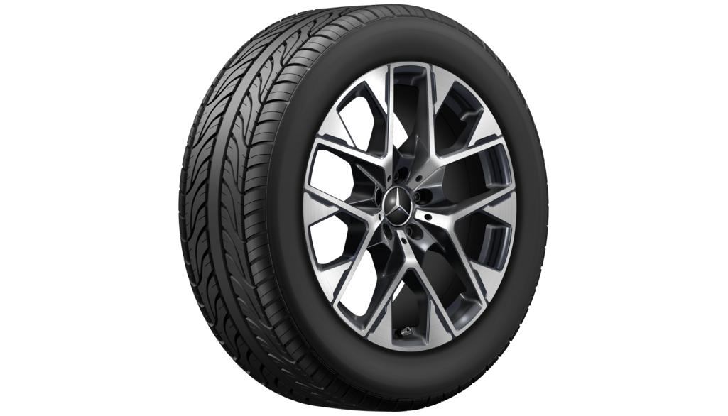 Y-spaaks velg, Aero, 48,3 cm (19 inch), hoogglans, GLC, 235/55 R19/, zwart, A25440150007X23 Y-spaaks velg, Aero, 48,3 cm (19 inch), hoogglans, GLC, 235/55 R19/, zwart, A25440150007X23